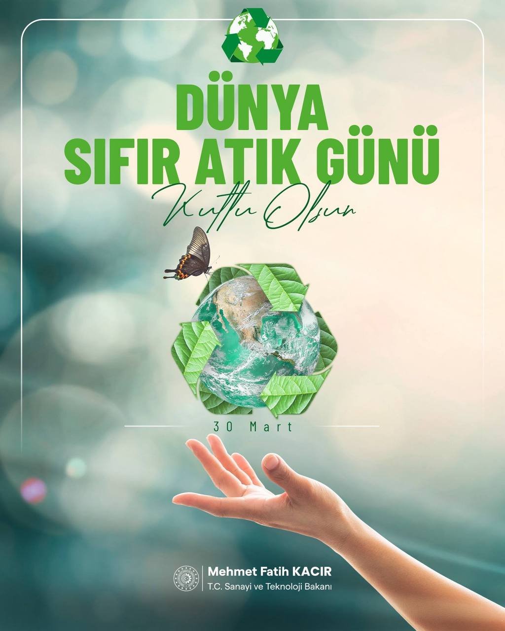 Bakan Kacır Kaynaklara sahip çıkmak ve sorumluluk almak hepimizin görevi