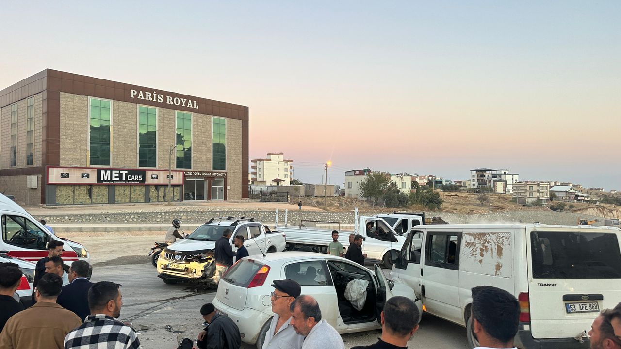 Adıyaman'da zincirleme kaza: 7 yaralı