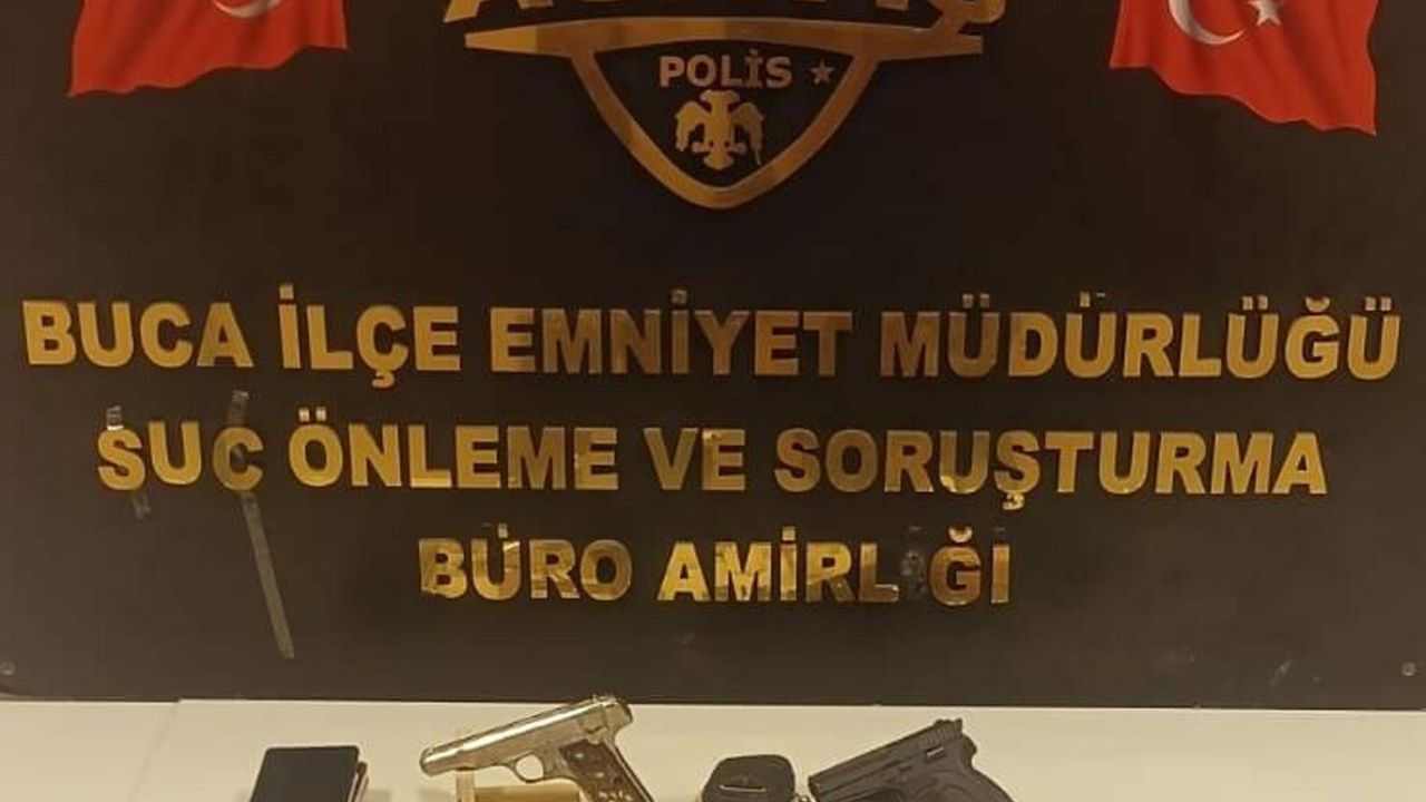 İzmir'de ruhsatsız silah ve uyuşturucu operasyonu; 6 gözaltı