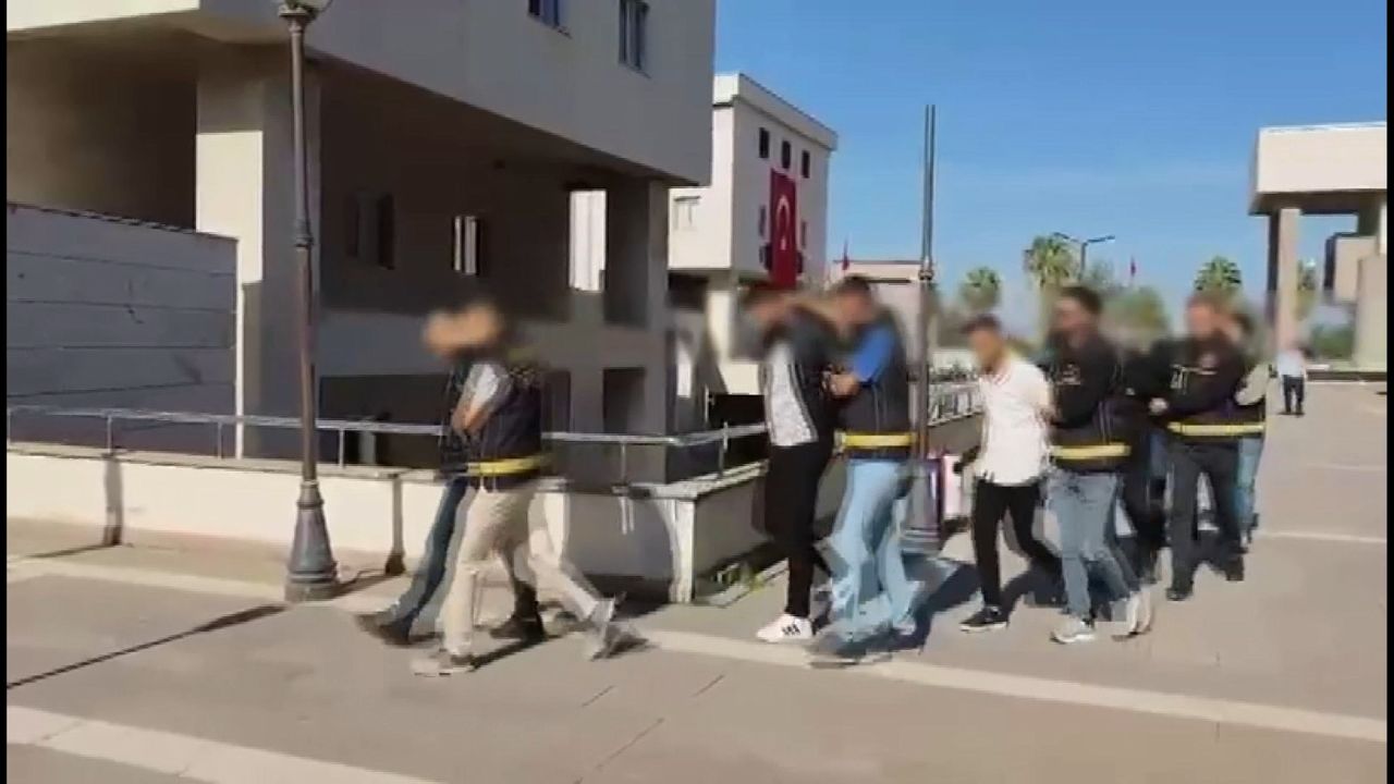 Osmaniye Haraç isteyip, iş yeri kurşunlayan 7 şüpheli yakalandı