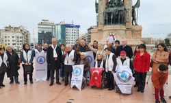 Türkiye Sakatlar Derneği, Taksim’de basın açıklaması yaptı