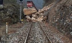 Kömür taşıyan yük treni raydan çıktı