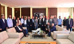 Bayram Gölcük ve kulüp başkanları, Beyoğlu Belediye Başkanı İnan Güney’i ziyaret etti