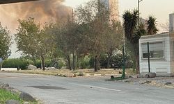 Meles Deltası'nda çıkan yangın nedeniyle iki cadde trafiğe kapatıldı