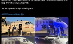 Nevşehir'deki kalp grefti, ambulans uçakla Ankara'ya getirildi