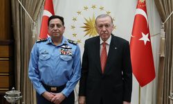 Cumhurbaşkanı Erdoğan, Pakistan Hava Kuvvetleri Komutanı Orgeneral Sidhu'yu kabul etti