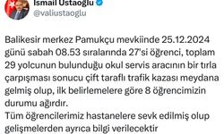 Balıkesir'de öğrenci servisi ile TIR çarpıştı, çok sayıda yaralı var