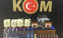 Keşan’da 384 litre sahte içki ele geçirildi