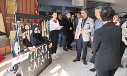 Bursa’da teknoloji bağımlılığına 'canlı' sergiyle dikkat çektiler