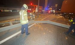 Beylikdüzü'nde, karşı yöne geçen TIR motosiklet ile 2 otomobile çarptı: 1 ölü, 1 yaralı