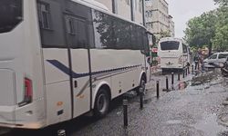 İBB operasyonunda gözaltına alınan 45 şüpheli adliyeye sevk ediliyor.