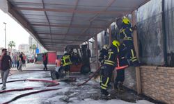 Mersin'de elektronik eşya fabrikasında yangın