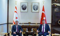 Cevdet Yılmaz, KKTC Başbakanı Üstel ile görüştü
