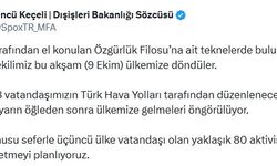 Dışişleri Sözcüsü Keçeli: 18 vatandaşımızın yarın öğleden sonra ülkemize dönmesi öngörülmektedir