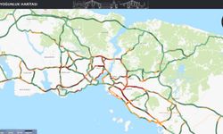 İstanbul'da akşam saatlerinde trafik yoğunluğu