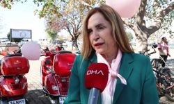 Kadıköy'de meme kanserinde farkındalık için motosiklet ve bisiklet turu
