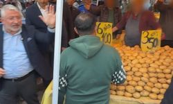 Pazar denetiminde belediye başkanından müşteriye kötü davranan esnafa tepki