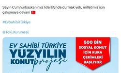 500 bin sosyal konut için ilk kuralar bugün çekilecek