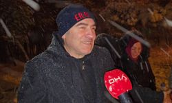 Aydos Ormanı karla beyaza büründü; aileler karın keyfini çıkardı