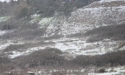 Başakşehir'de kar yağışı havadan görüntülendi