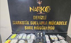 Denizli'de uyuşturucu operasyonuna 2 tutuklama