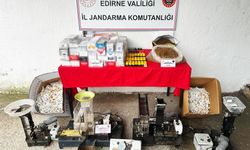Edirne'de kaçak sigara imalathanesine çevrilen eve operasyon; 1 gözaltı
