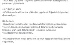 28 ilde 'siber' suçlara yönelik operasyon; 181 tutuklama