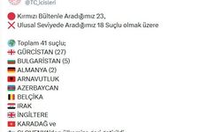 Kırmızı bülten ve ulusal seviyede aranan 41 suçlu Türkiye'ye getirildi