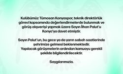 Tümosan Konyaspor, İlhan Palut'u davet etti