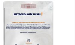 Ankara Valiliği'nden 'gök gürültülü sağanak' uyarısı