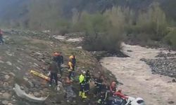 Erzincan'da otomobil, dereye yuvarlandı; 2 ölü, 1 yaralı