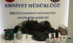 Şişli'de yangın ihbarına gittiler uyuşturucu serası buldular; değeri yarım milyon lira