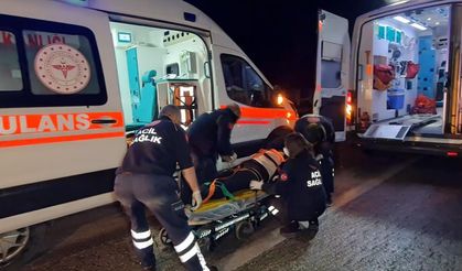 Kırıkkale’de yaralılara müdahalede eden sağlıkçılara otomobil çarptı