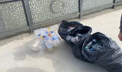 Rize’de dede ve torunundan örnek davranış