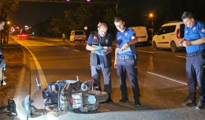 Devrilen motosiklet 90 metre sürüklendi: 1 ölü, 1 yaralı
