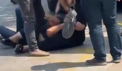 Yolda karşılaştığı eski kocasını 'ailemi dolandırdın' deyip darbetti