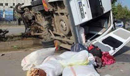 Fındık işçilerini taşıyan minibüs uçuruma yuvarlandı: 4 ölü, 17 yaralı (4)
