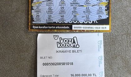 200 liralık ‘Mega Altın' Kazı Kazan oyunundan 16 milyon kazandı