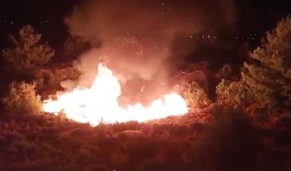 Düğünde atılan havai fişekler yangın çıkardı; alevler ormana sıçramadan söndürüldü