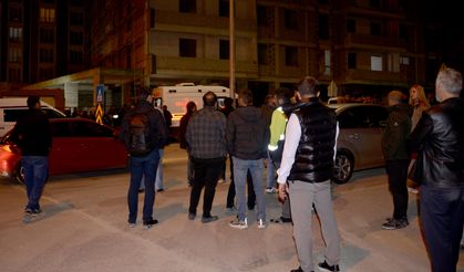 Erzurum'da 7'nci kattan düşen inşaat işçisi öldü; o anlar kamerada