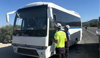 Manisa’da servis araçlarına sıkı denetim