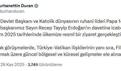 Papa 14'üncü Leo, Türkiye'ye geliyor