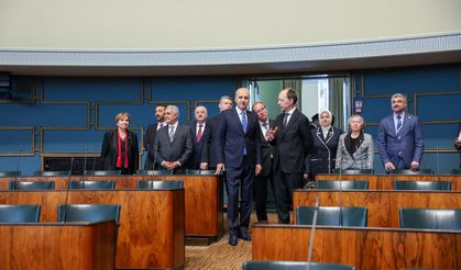 TBMM Başkanı Kurtulmuş, Finlandiya Parlamentosu Başkanı Halla-Aho ile görüştü