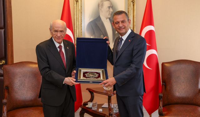 CHP Genel Başkanı Özgür Özel'den, MHP lideri Bahçeli'ye ziyaret