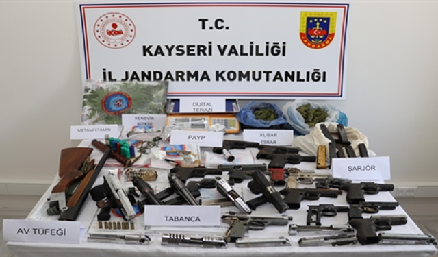 Kayseri'de uyuşturucu operasyonu: 30 gözaltı