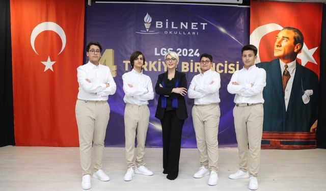 Bilnet Okulları'ndan 4 öğrenci LGS birincisi oldu