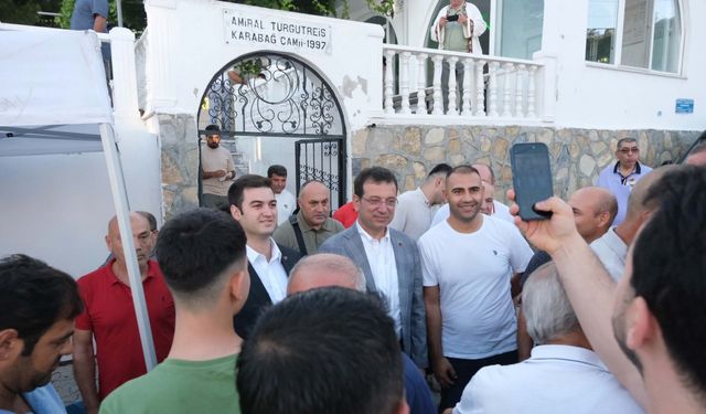 İBB Başkanı Ekrem İmamoğlu, Bodrum'da bayram namazı kıldı