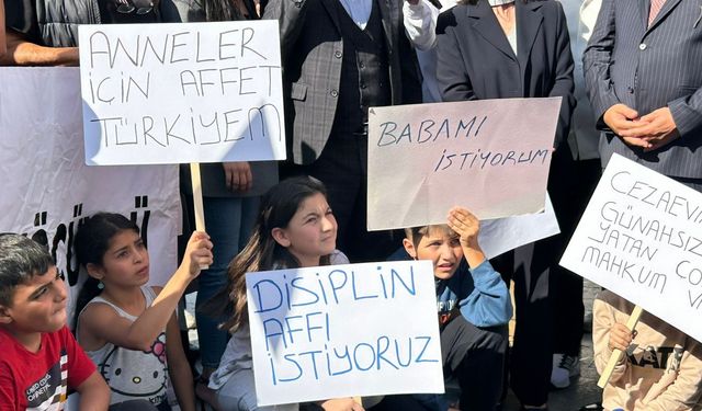 Ankara'da mahkum yakınlarından 'genel af' mitingi