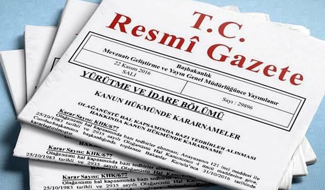 Yüksek yargıda yapılan yeni atamalar Resmi Gazete’de