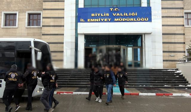 Bitlis'te fuhuş çetesine kapsamlı operasyon: 9 gözaltı